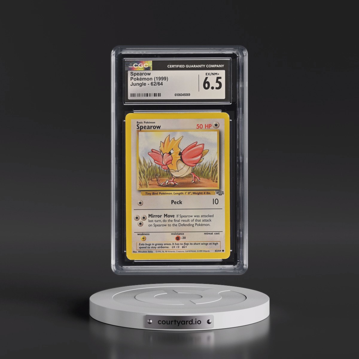 1999 Jungle #62/64 Spearow (CGC 6.5 EX-NM+)