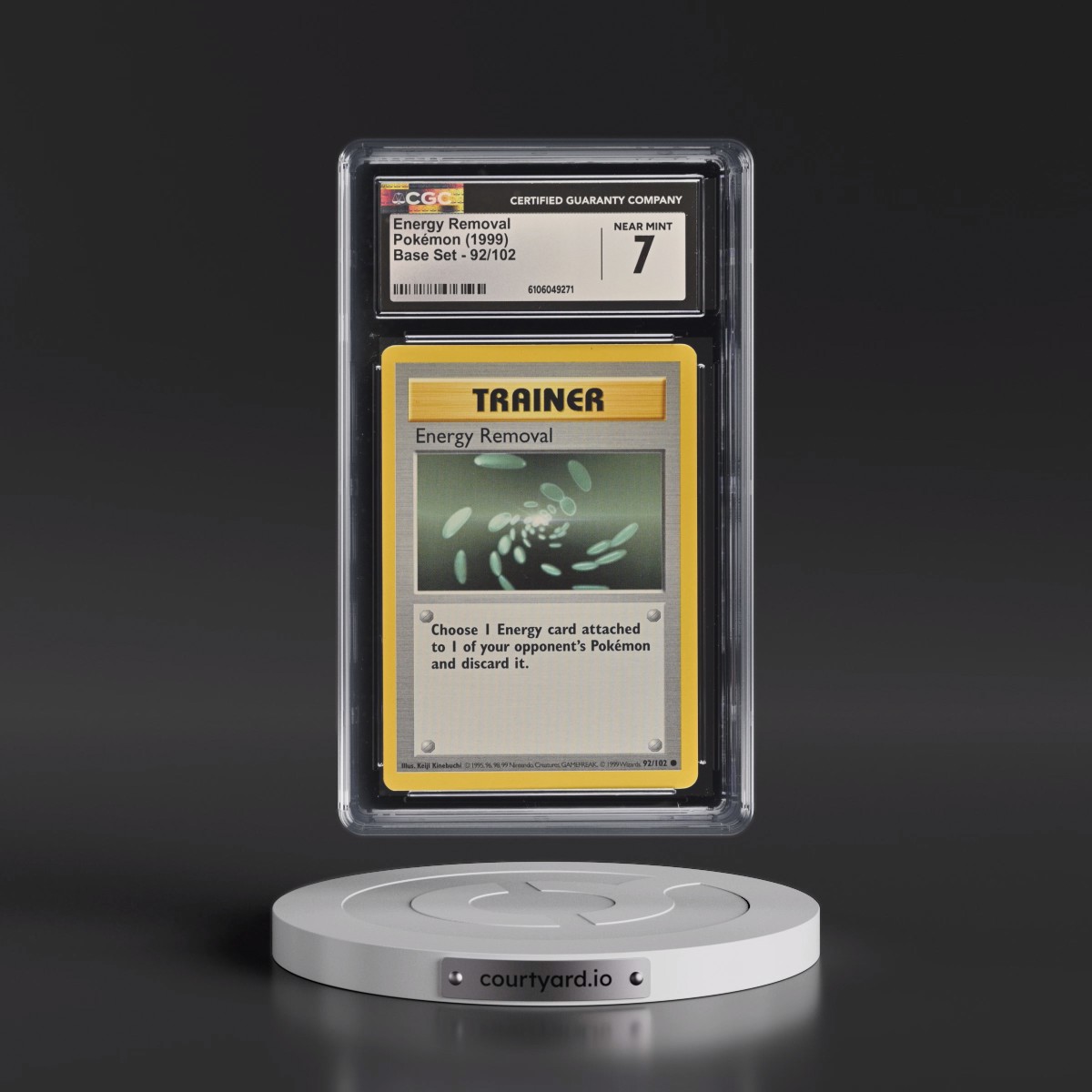 1999 Base Set #92/102 Energy Removal (CGC 7 NM)
