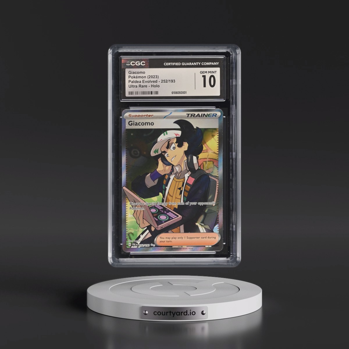 2023 Paldea Evolved - PAL EN #252/193 Giacomo - Ultra Rare Holo (CGC 10 GEM MINT)