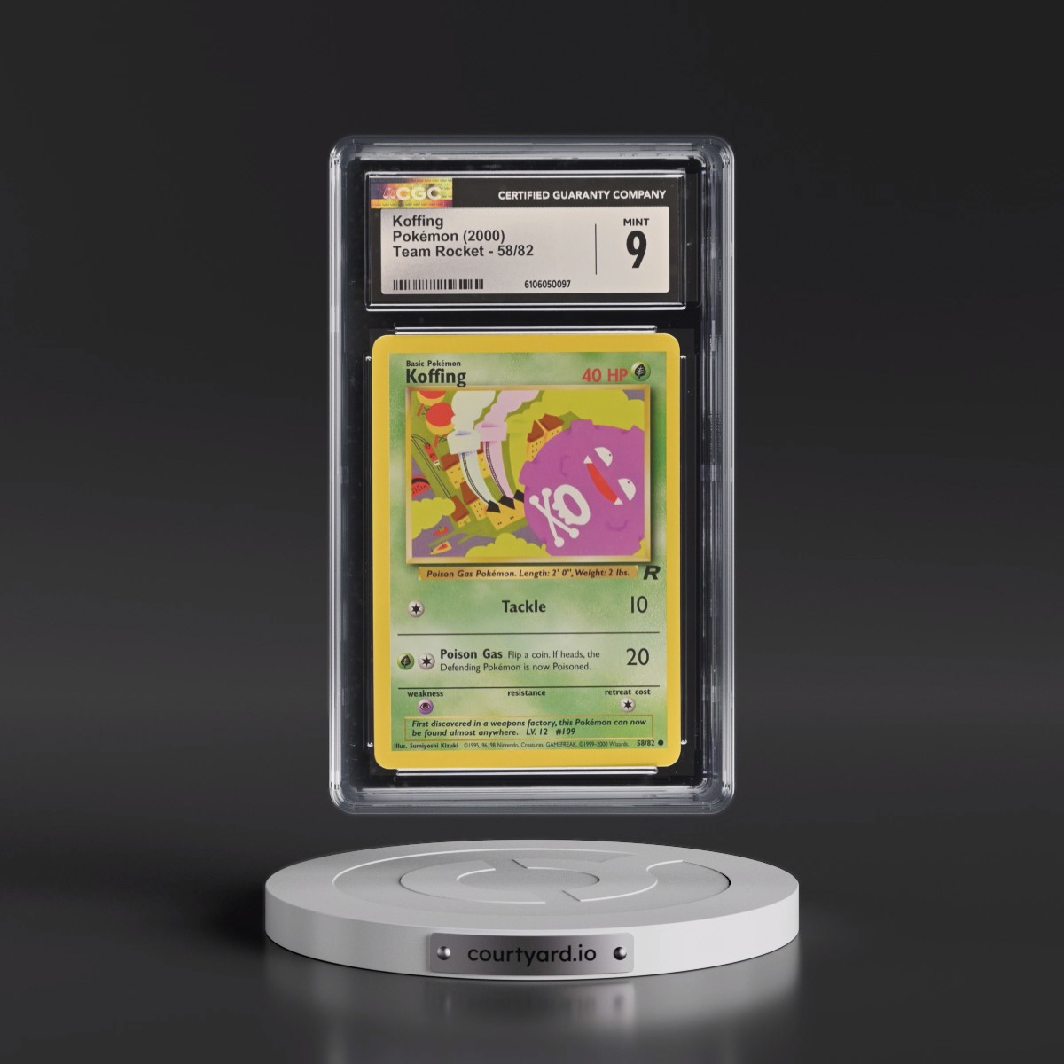 1999 Team Rocket #58/82 Koffing (CGC 9 MINT)