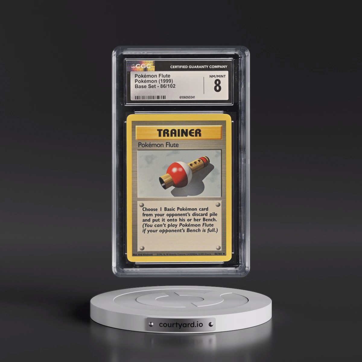 1999 Base Set #86/102 Pokémon Flute (CGC 8 NM-MT)