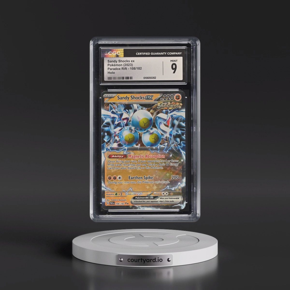 2023 Pokémon Par EN-Paradox Rift #108 Sandy Shocks EX - Holo (CGC 9 MINT)