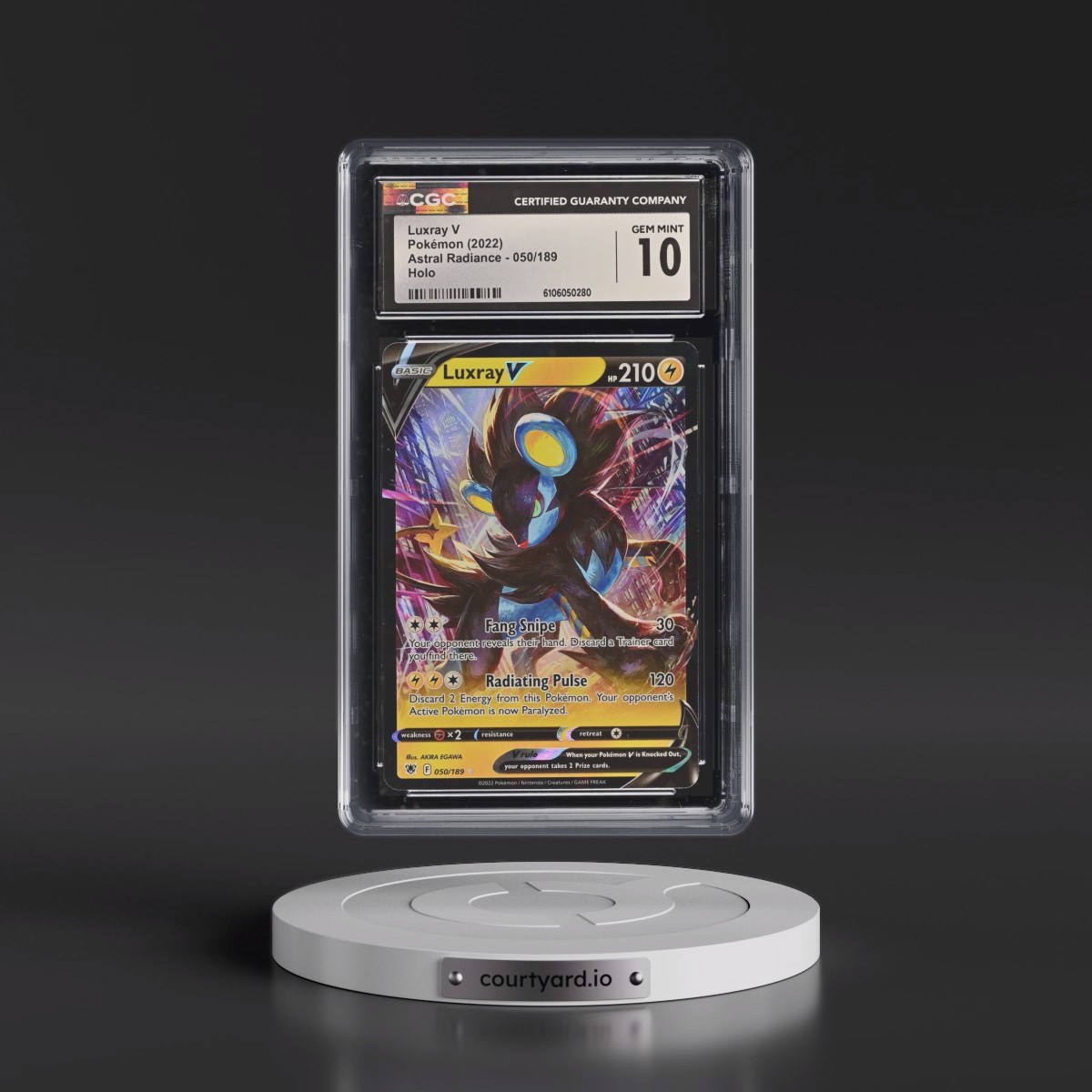 Astral Radiance #050/189 Luxray V - Holo (CGC 10 GEM MINT)