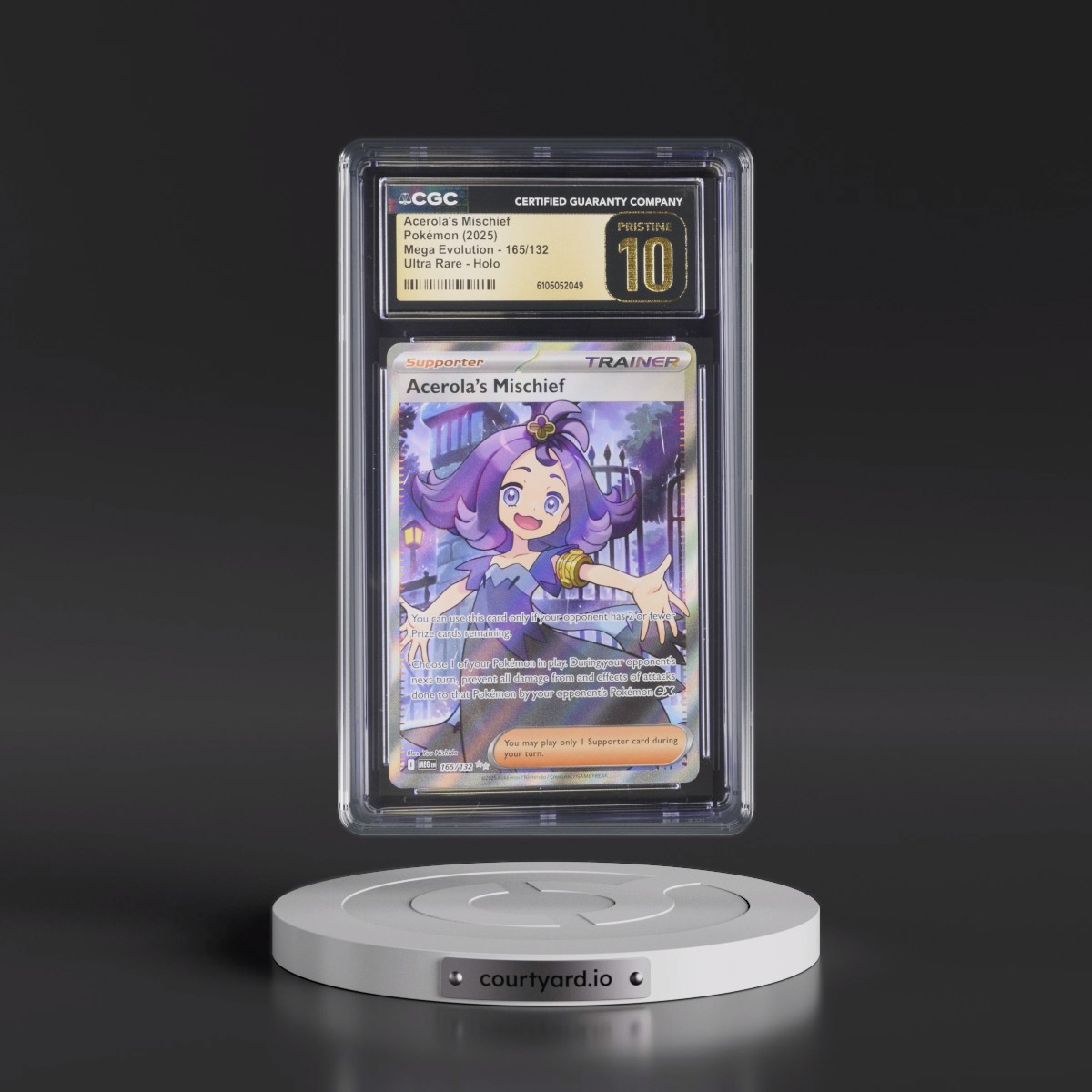 2025 Mega Evolution - MEG EN #165/132 Acerola's Mischief - Ultra Rare Holo (CGC 10 PRISTINE)