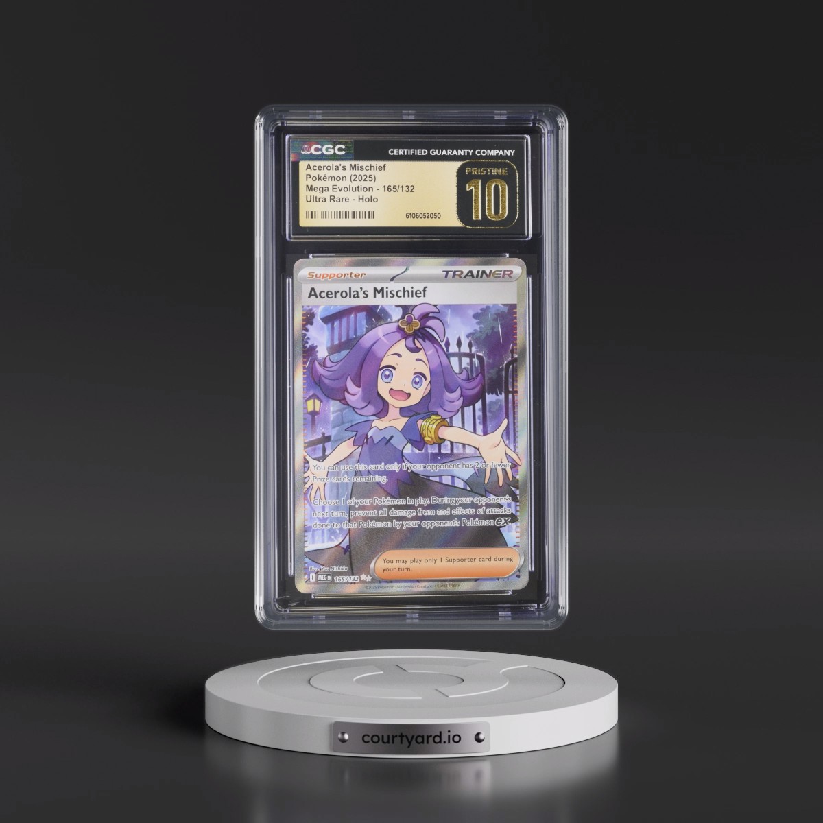 2025 Mega Evolution - MEG EN #165/132 Acerola's Mischief - Ultra Rare Holo (CGC 10 PRISTINE)
