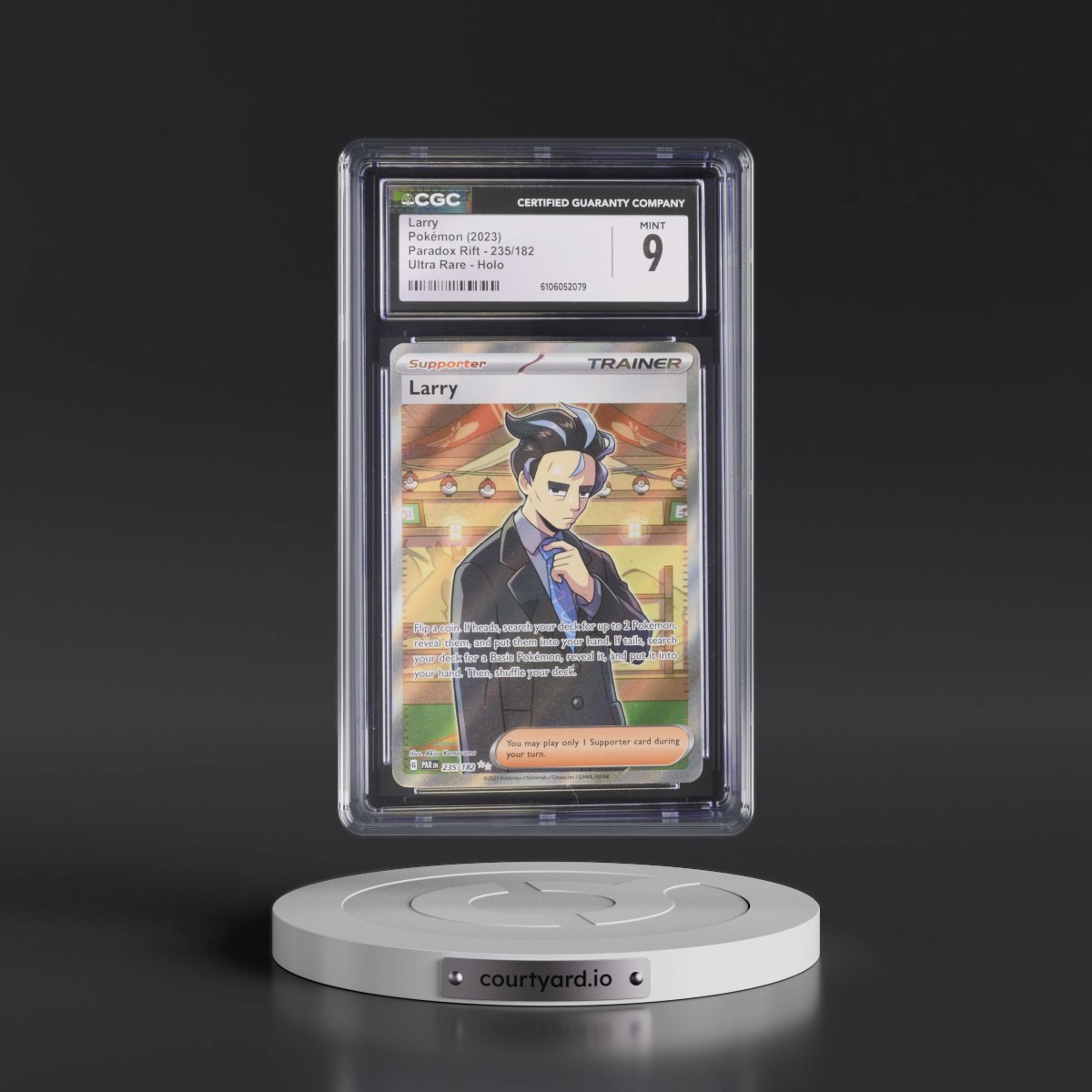 2023 Pokémon Par EN-Paradox Rift #235 Larry - Ultra Rare (CGC 9 MINT)