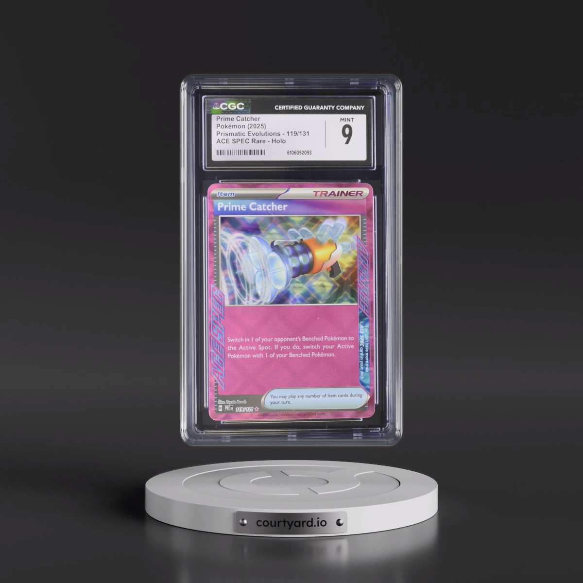 2024 Prismatic Evolutions - PRE EN #119/131 Prime Catcher - ACE SPEC Rare Holo (CGC 9 MINT)
