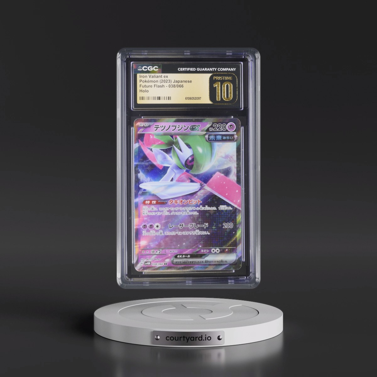 2023 Future Flash #038/066 Iron Valiant ex - Holo (CGC 10 PRISTINE)