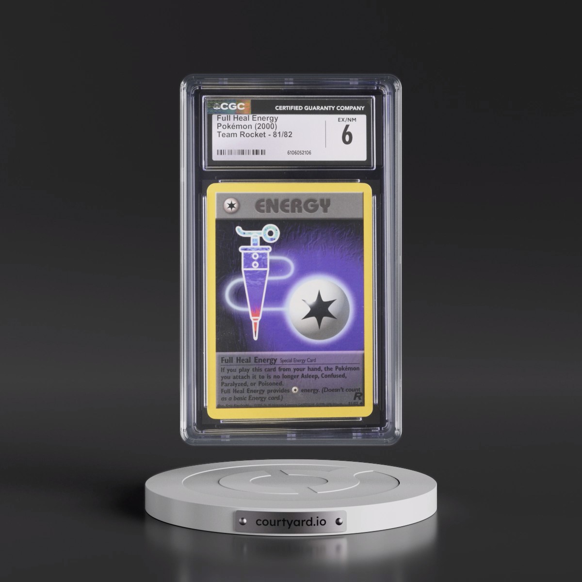 1999 Team Rocket #81/82 Full Heal Energy (CGC 6 EX-NM)