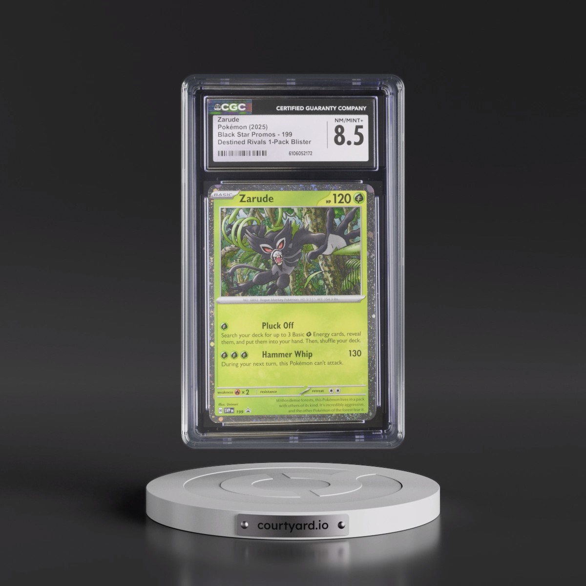 2023 Black Star Promos - Scarlet & Violet SVP EN #199 Zarude - Destined Rivals 1-Pack Blister (Cosmos Holo) (CGC 8.5 NM-MT+)