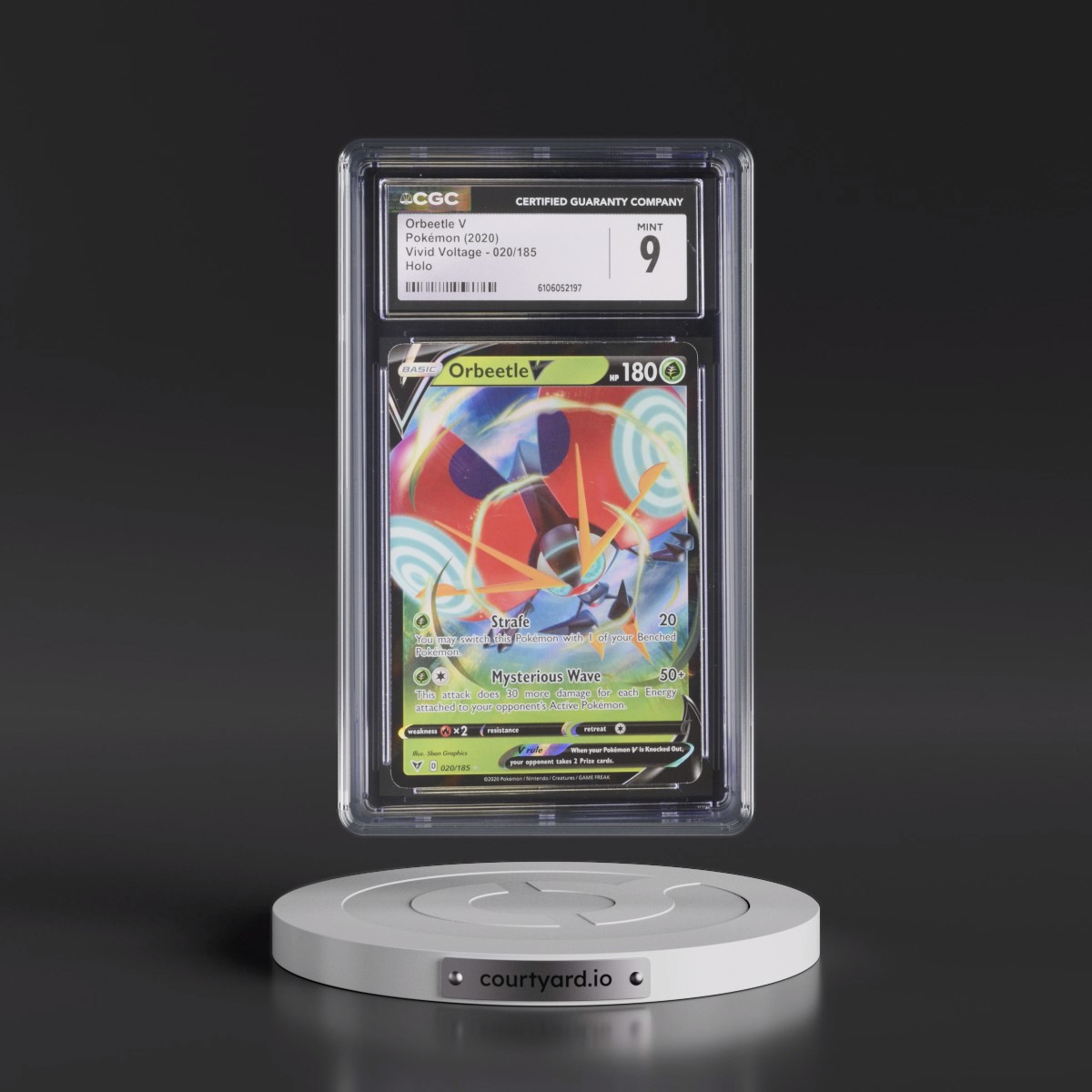 2020 Vivid Voltage #020/185 Orbeetle V - Holo (CGC 9 MINT)