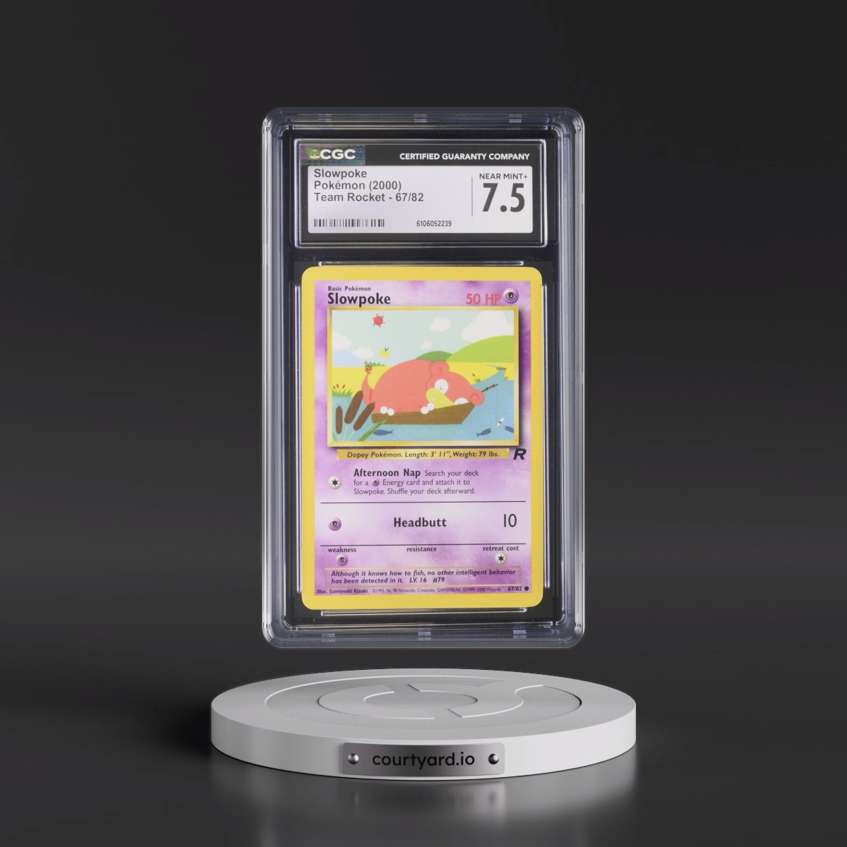 1999 Team Rocket #67/82 Slowpoke (CGC 7.5 NM+)