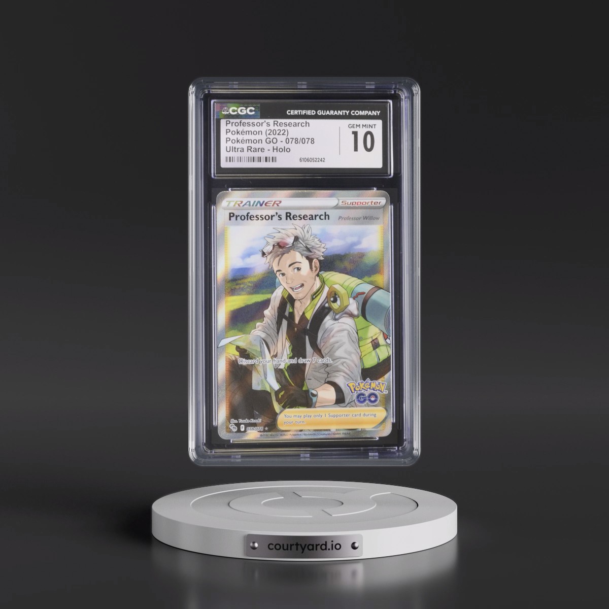 2022 Pokémon GO #078/078 Professor's Research (CGC 10 GEM MINT)