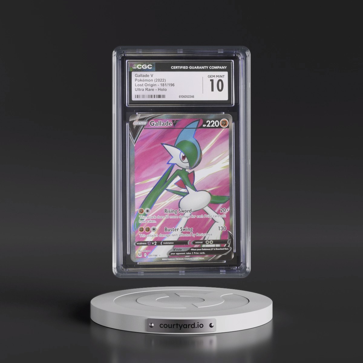 2022 Lost Origin #181/196 Gallade V - Ultra Rare Holo (CGC 10 GEM MINT)