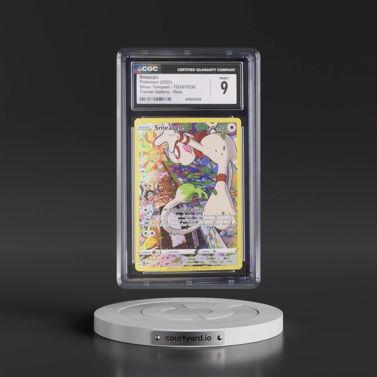 2022 Silver Tempest #TG10/TG30 Smeargle - Trainer Gallery Holo (CGC 9 MINT)