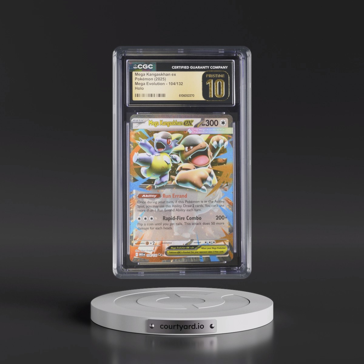 2025 Mega Evolution - MEG EN #104/132 Mega Kangaskhan ex - Holo (CGC 10 PRISTINE)