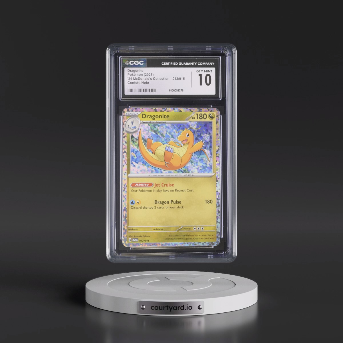 2025 Pokémon M24 EN-Mcdonald's Collection #012 Dragonite (CGC 10 GEM MINT)