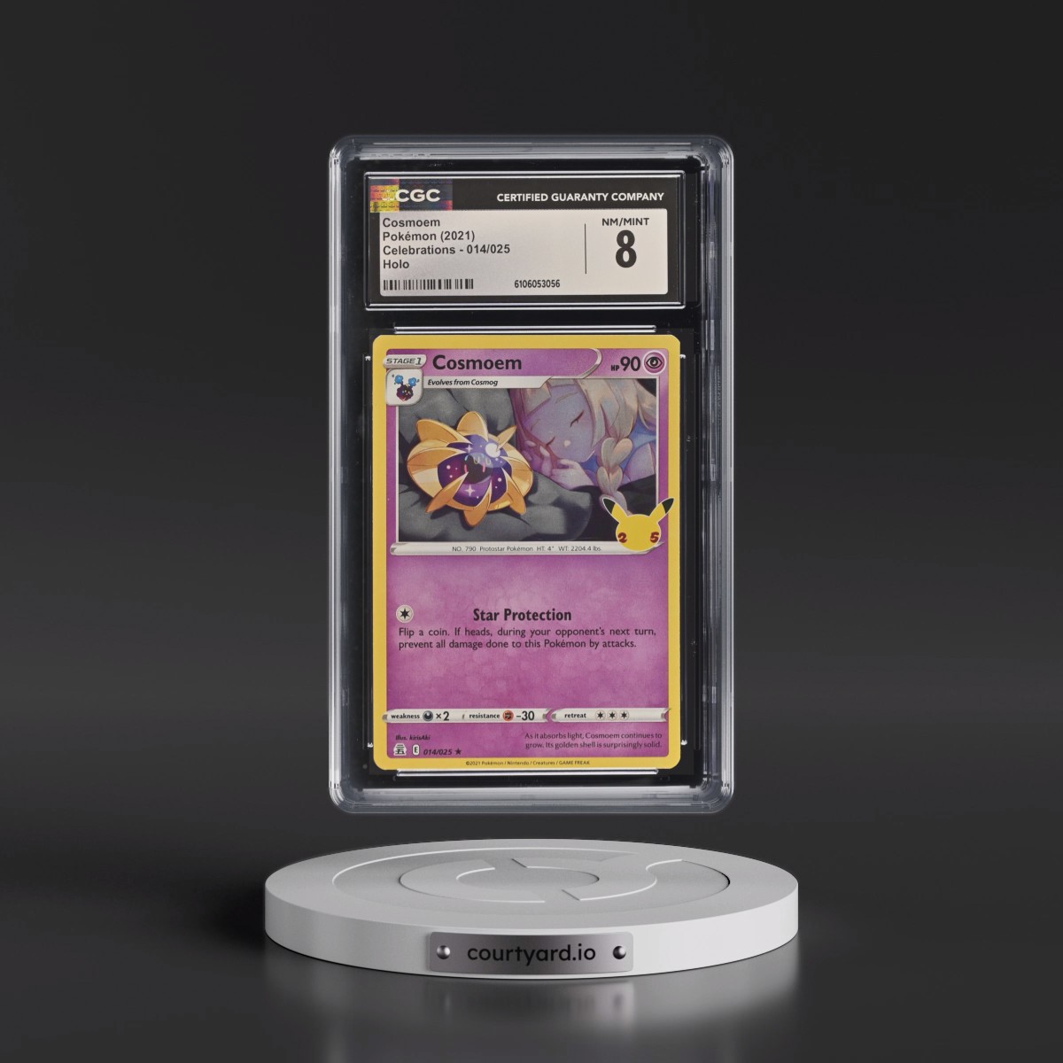 2021 Celebrations #014/025 Cosmoem - Holo (CGC 8 NM-MT)