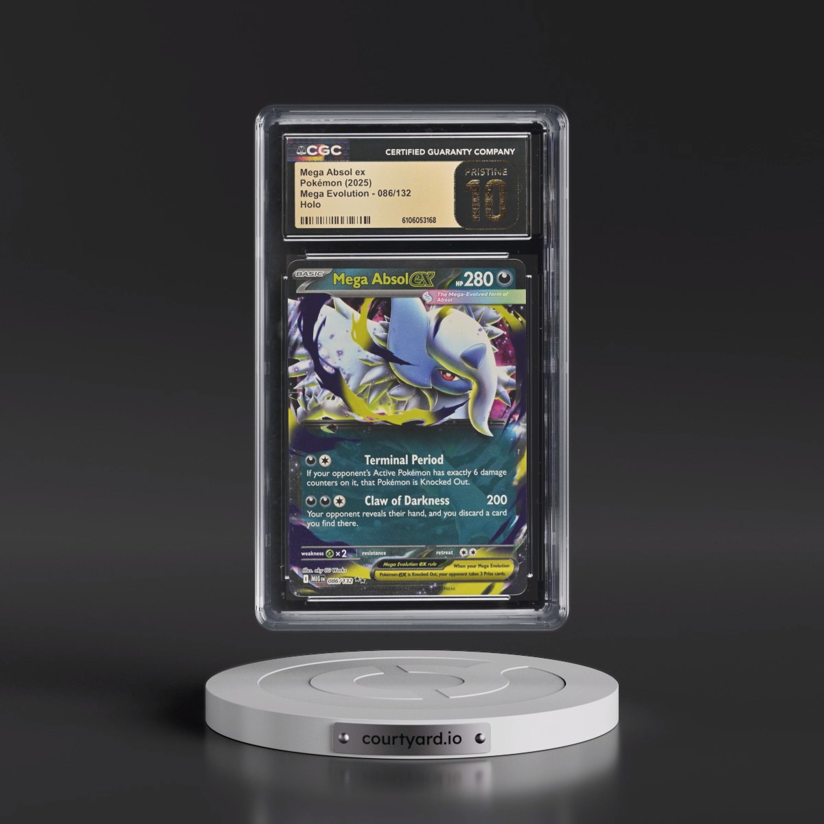 2025 Mega Evolution - MEG EN #086/132 Mega Absol ex - Holo (CGC 10 PRISTINE)