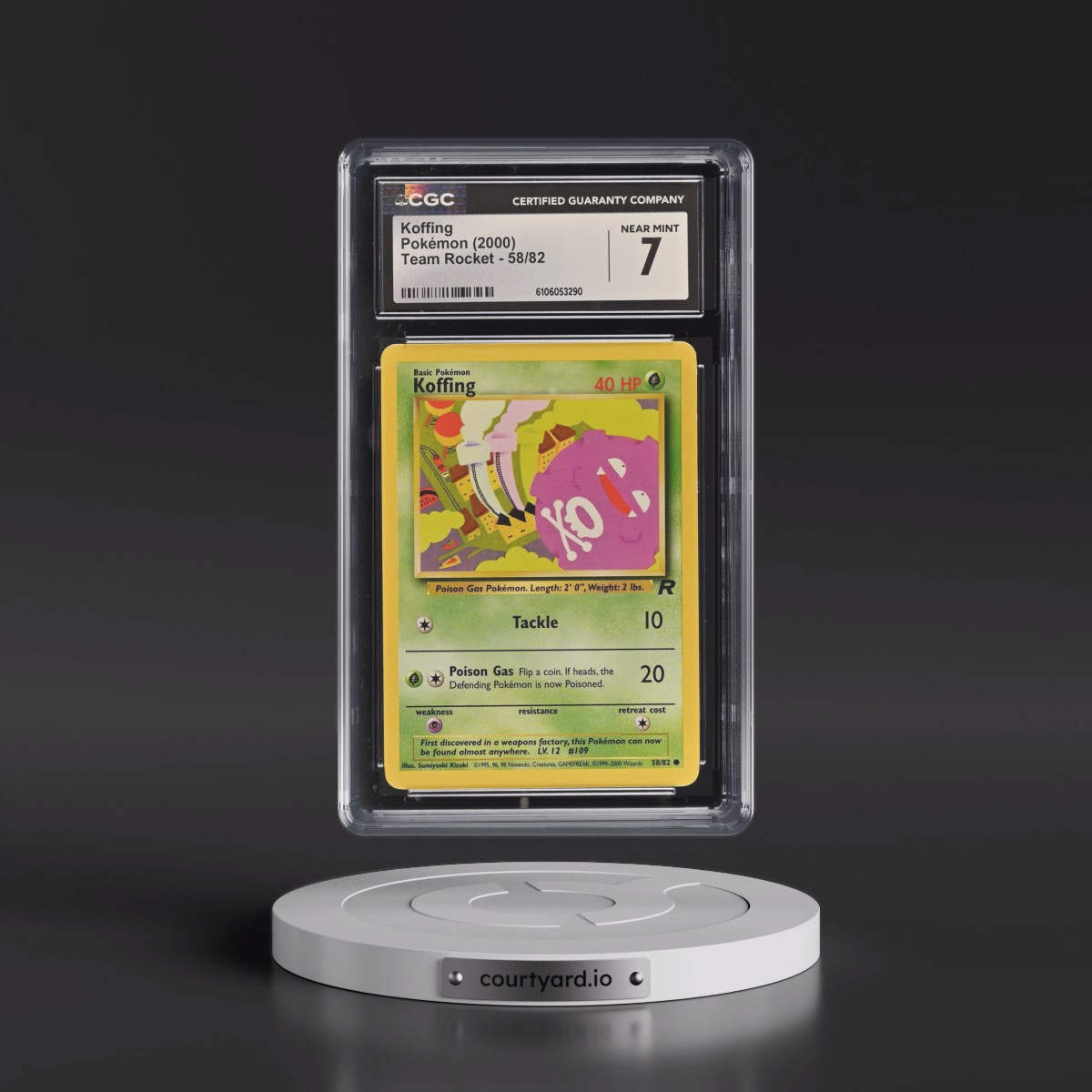1999 Team Rocket #58/82 Koffing (CGC 7 NM)