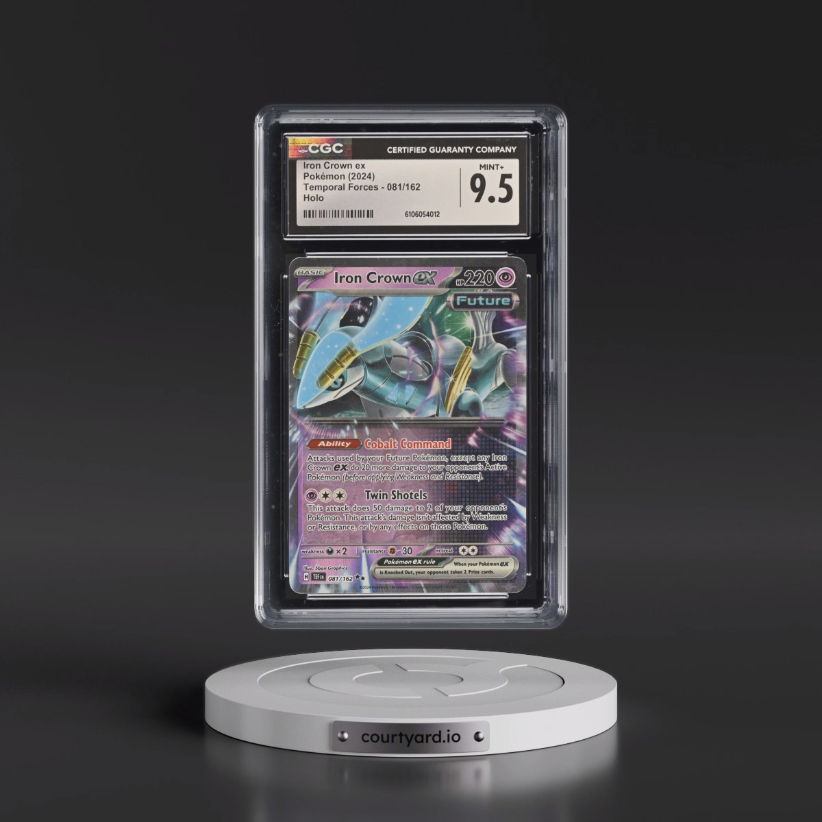 2023 Temporal Forces - TEF EN #081/162 Iron Crown ex - Holo (CGC 9.5 MINT+)