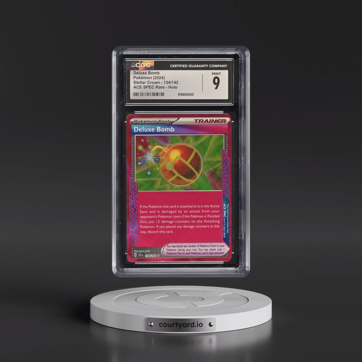 2024 Stellar Crown - SCR EN #134/142 Deluxe Bomb - ACE SPEC Rare Holo (CGC 9 MINT)