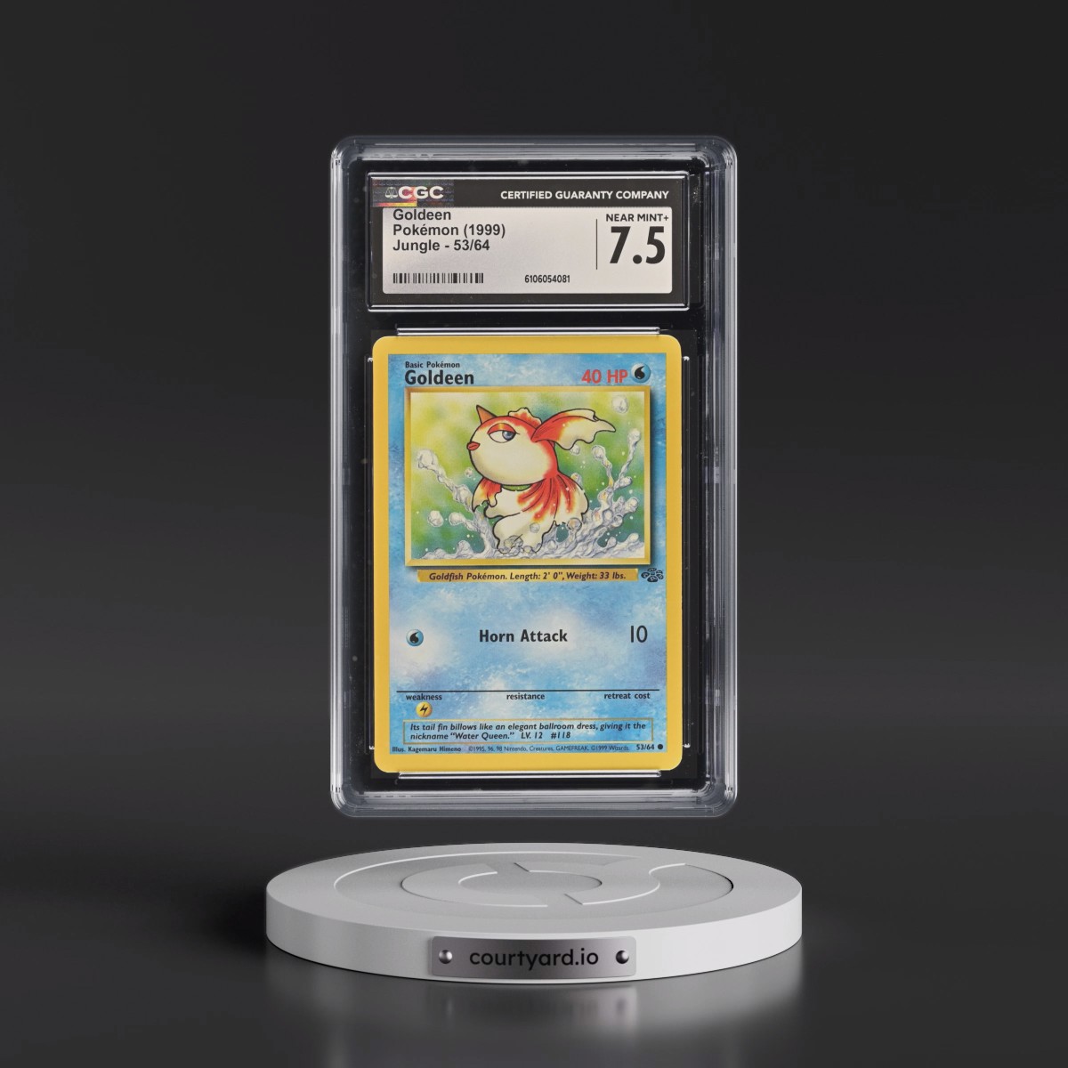 1999 Jungle #53/64 Goldeen (CGC 7.5 NM+)