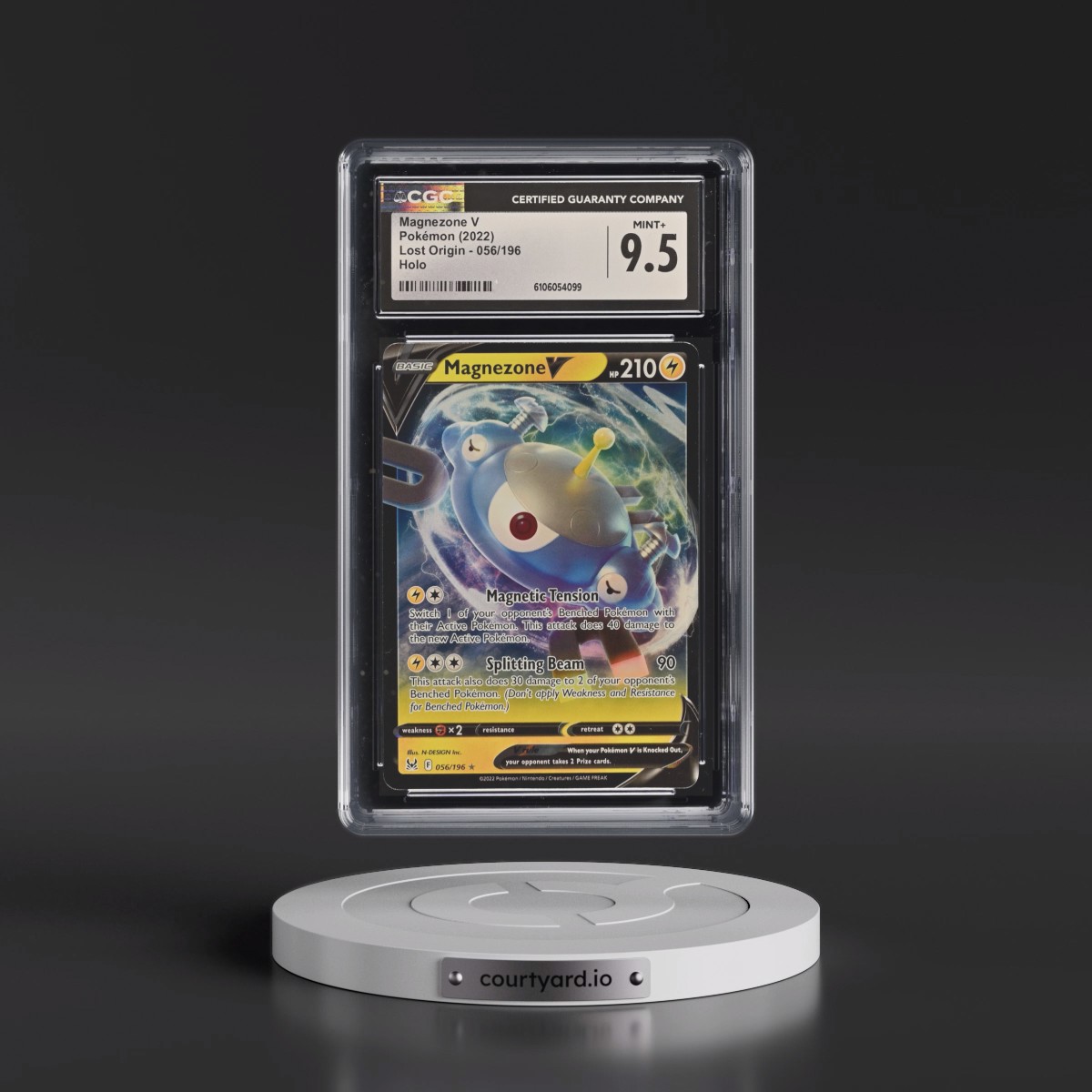 2022 Lost Origin #056/196 Magnezone V - Holo (CGC 9.5 MINT+)