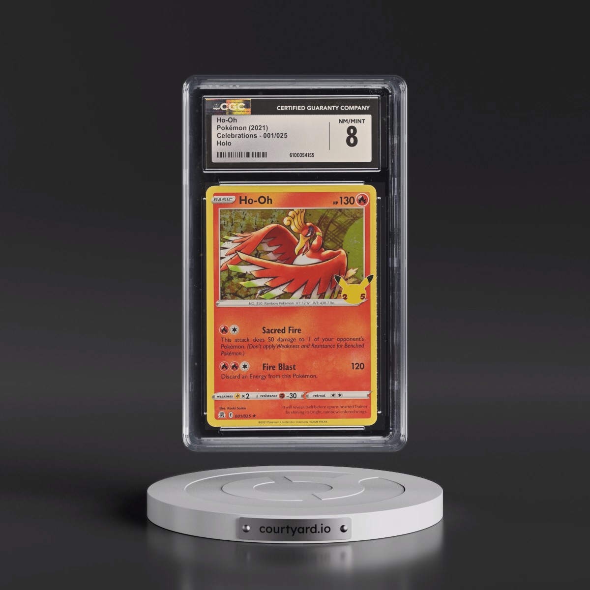 2021 Celebrations #001/025 Ho-Oh - Holo (CGC 8 NM-MT)