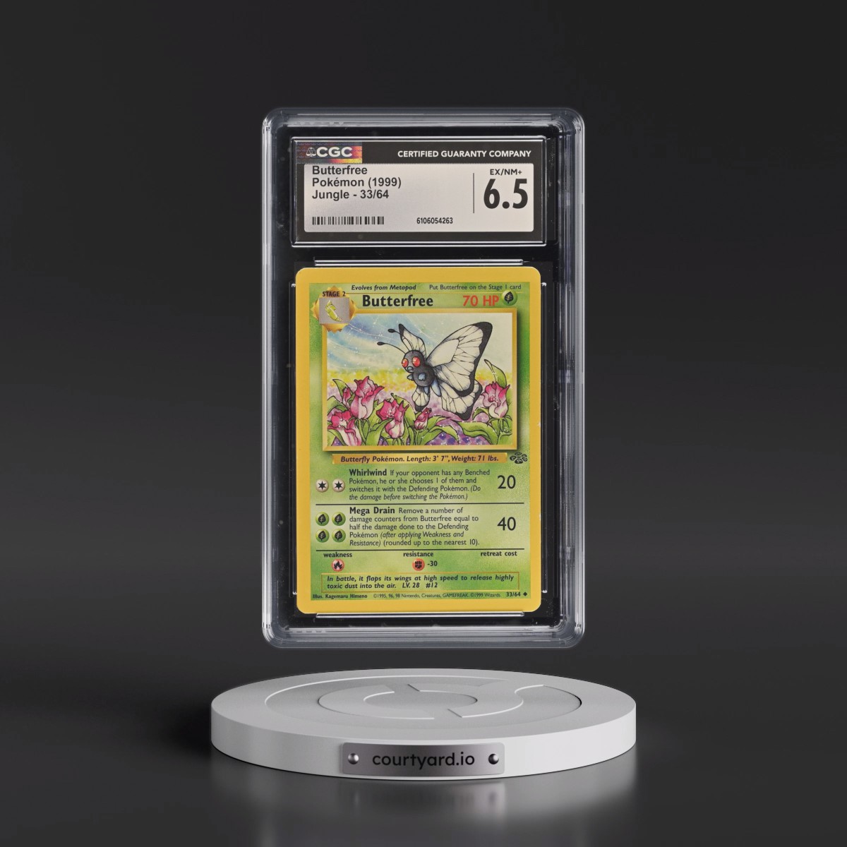 1999 Jungle #33/64 Butterfree (CGC 6.5 EX-NM+)