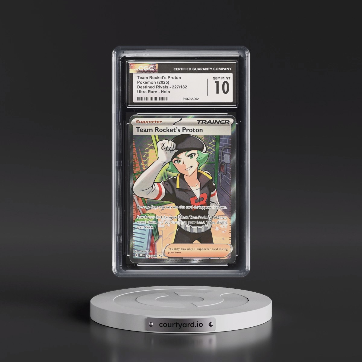 2025 Destined Rivals - DRI EN #227/182 Team Rocket's Proton - Ultra Rare Holo (CGC 10 GEM MINT)