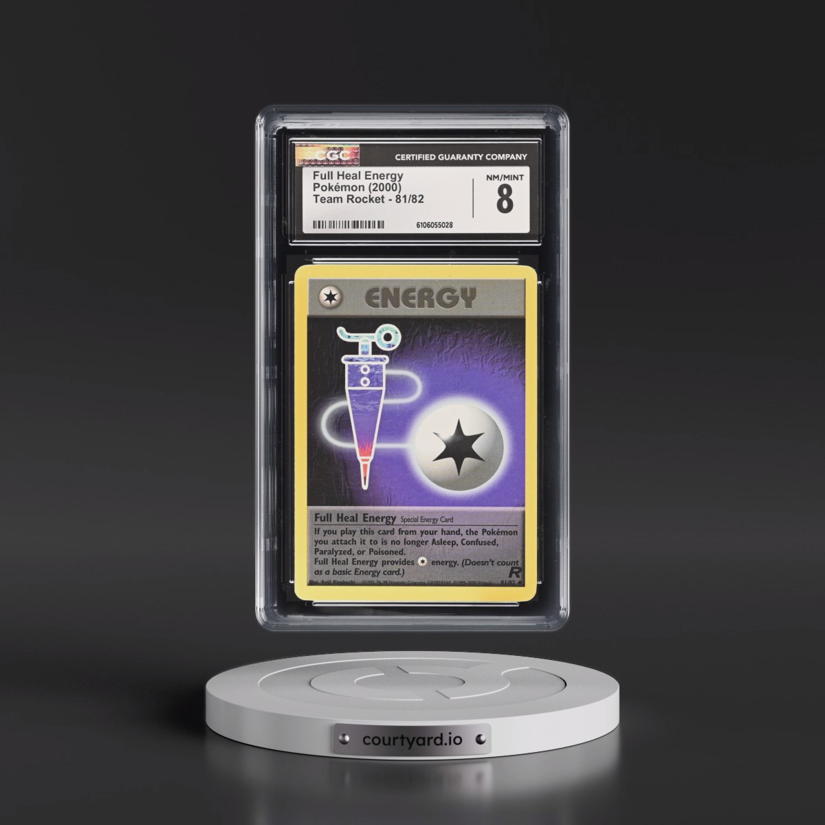 1999 Team Rocket #81/82 Full Heal Energy (CGC 8 NM-MT)