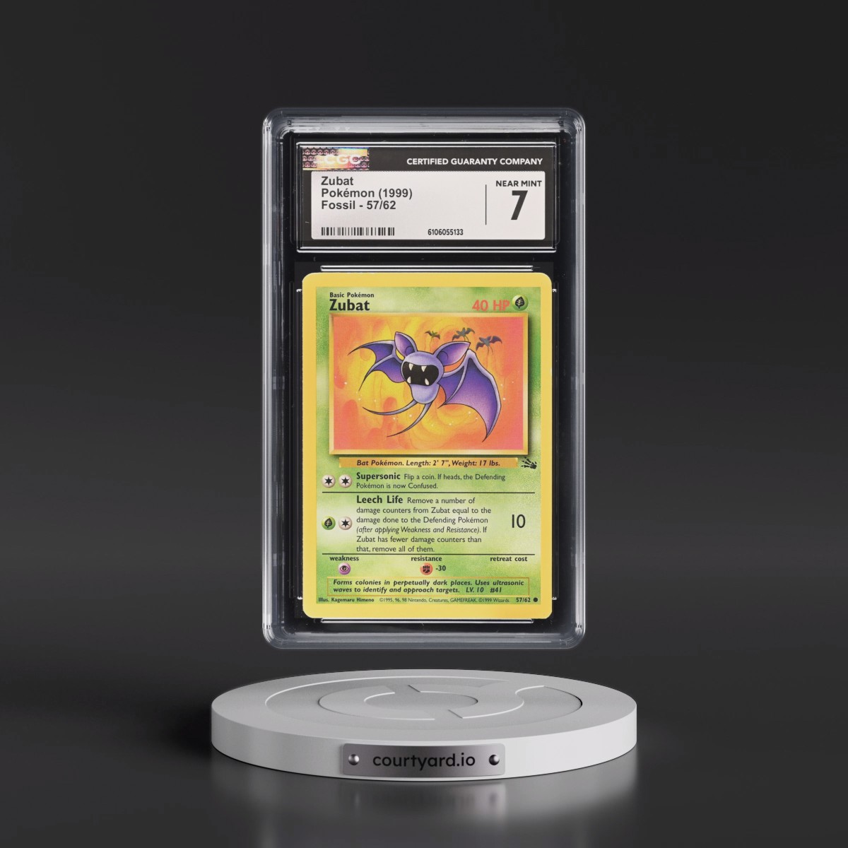 1999 Fossil #57/62 Zubat (CGC 7 NM)