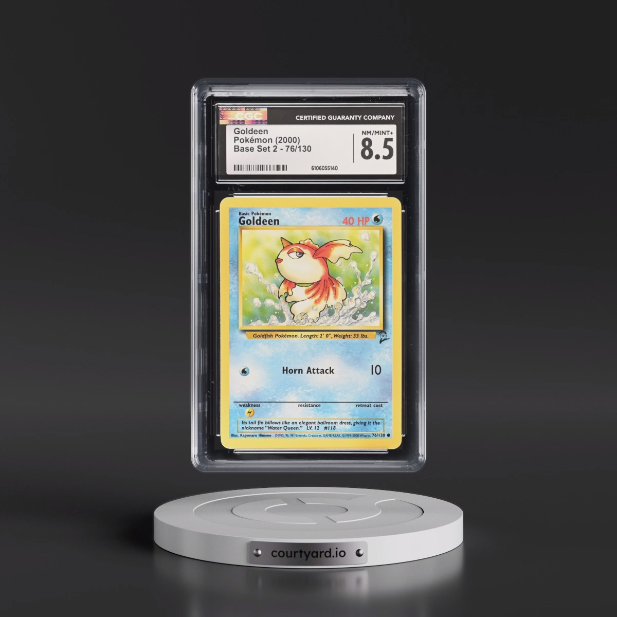 2000 Base Set 2 #76/130 Goldeen (CGC 8.5 NM-MT+)