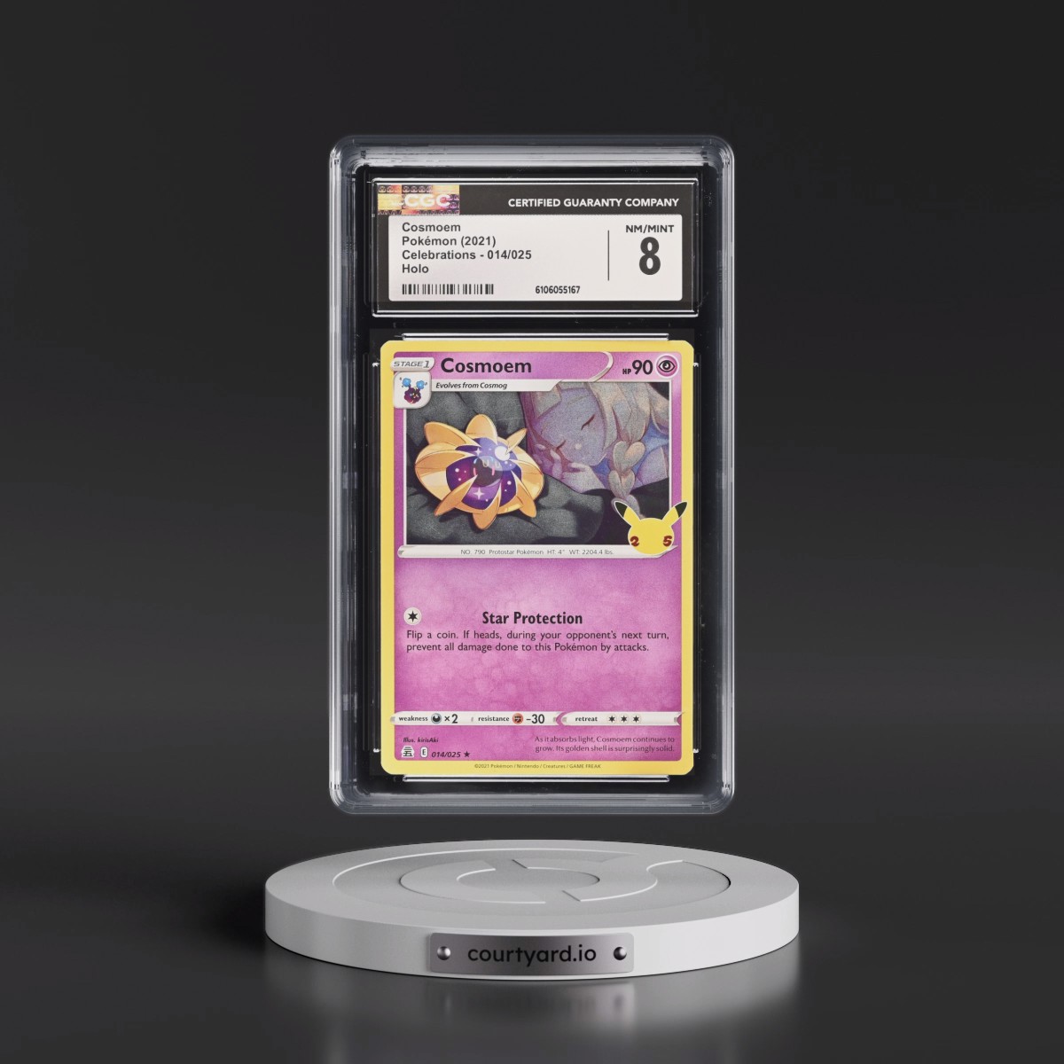 2021 Celebrations #014/025 Cosmoem - Holo (CGC 8 NM-MT)