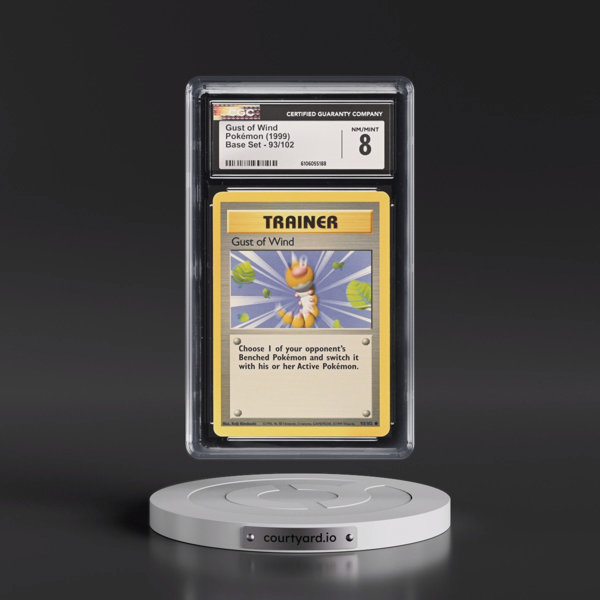 1999 Base Set #93/102 Gust of Wind (CGC 8 NM-MT)