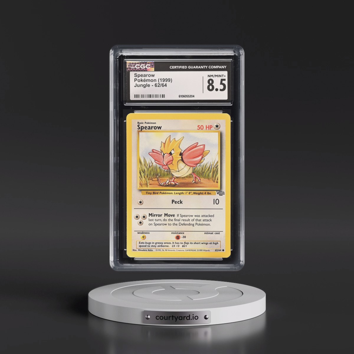 1999 Jungle #62/64 Spearow (CGC 8.5 NM-MT+)