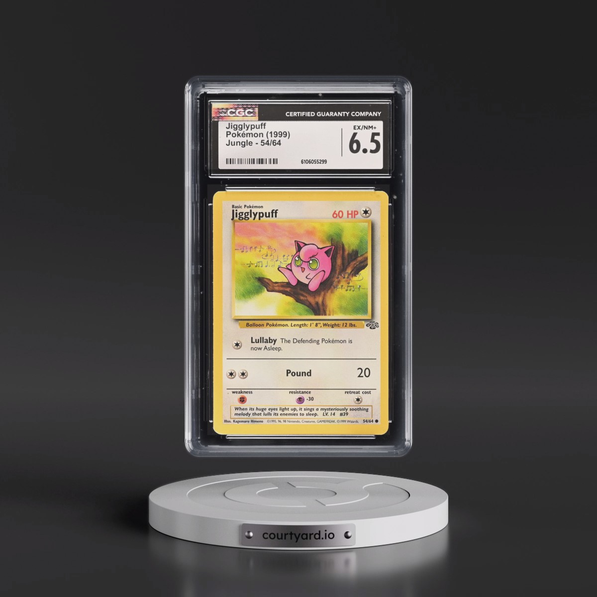1999 Jungle #54/64 Jigglypuff (CGC 6.5 EX-NM+)