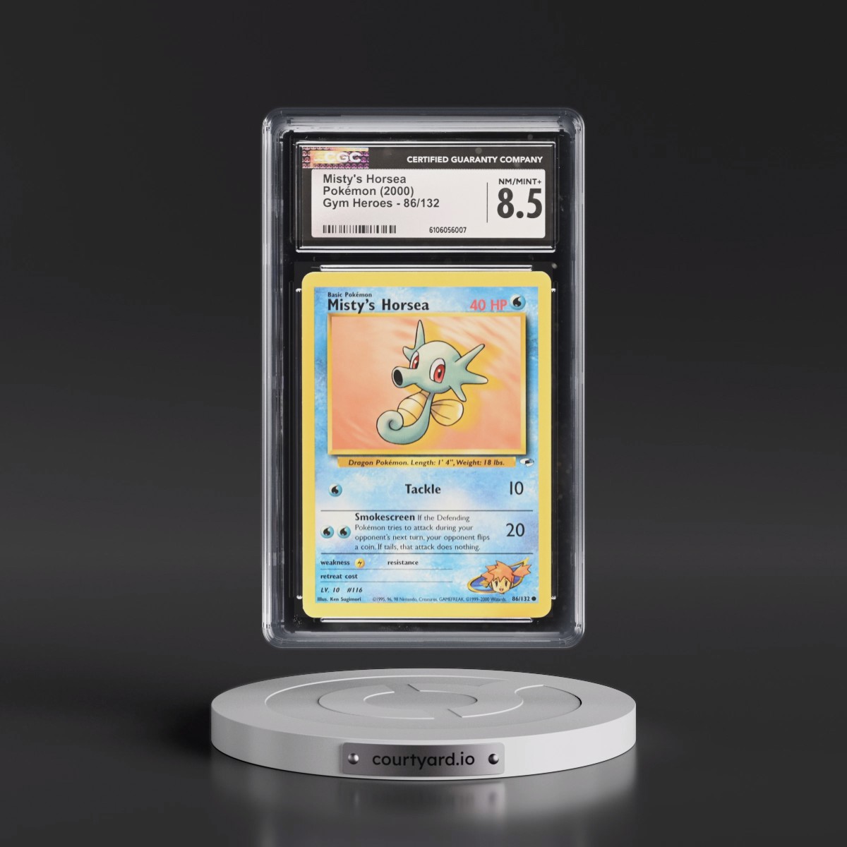 2000 Gym Heroes #86/132 Misty's Horsea (CGC 8.5 NM-MT+)