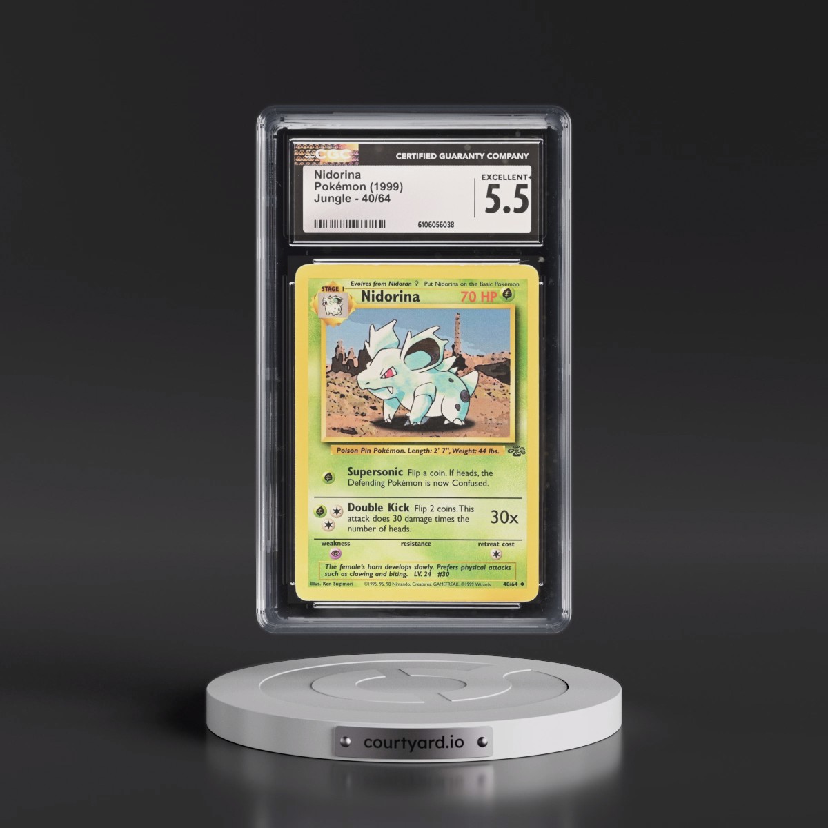 1999 Jungle #40/64 Nidorina (CGC 5.5 EX+)