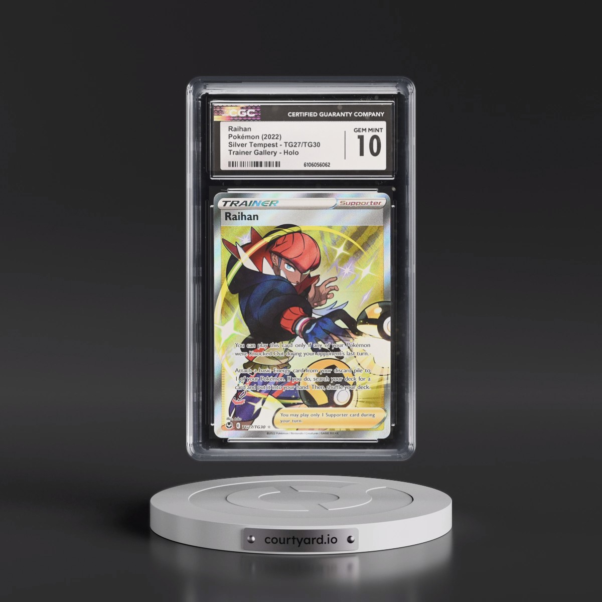 2022 Silver Tempest #TG27/TG30 Raihan - Trainer Gallery Holo (CGC 10 GEM MINT)