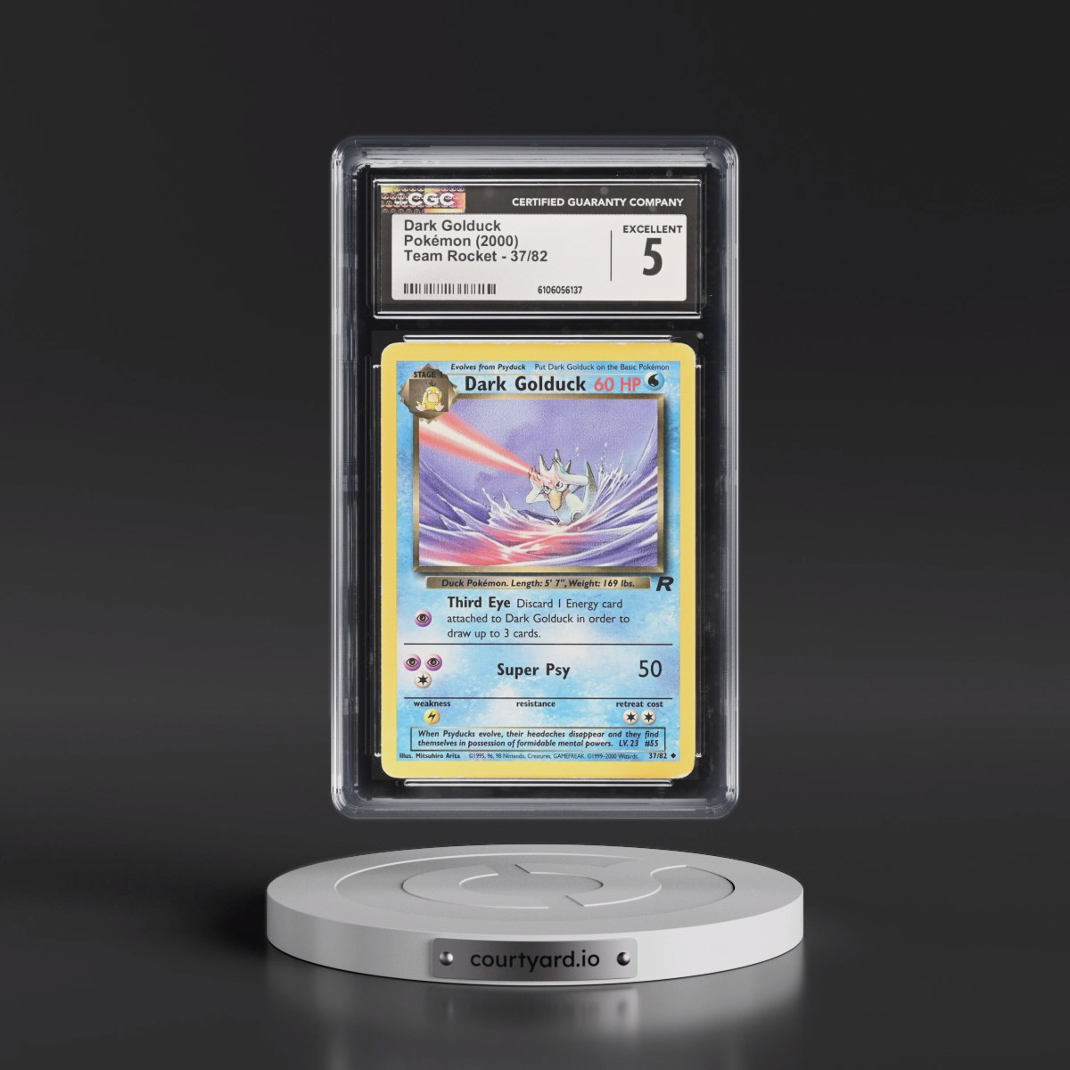 1999 Team Rocket #37/82 Dark Golduck (CGC 5 EX)