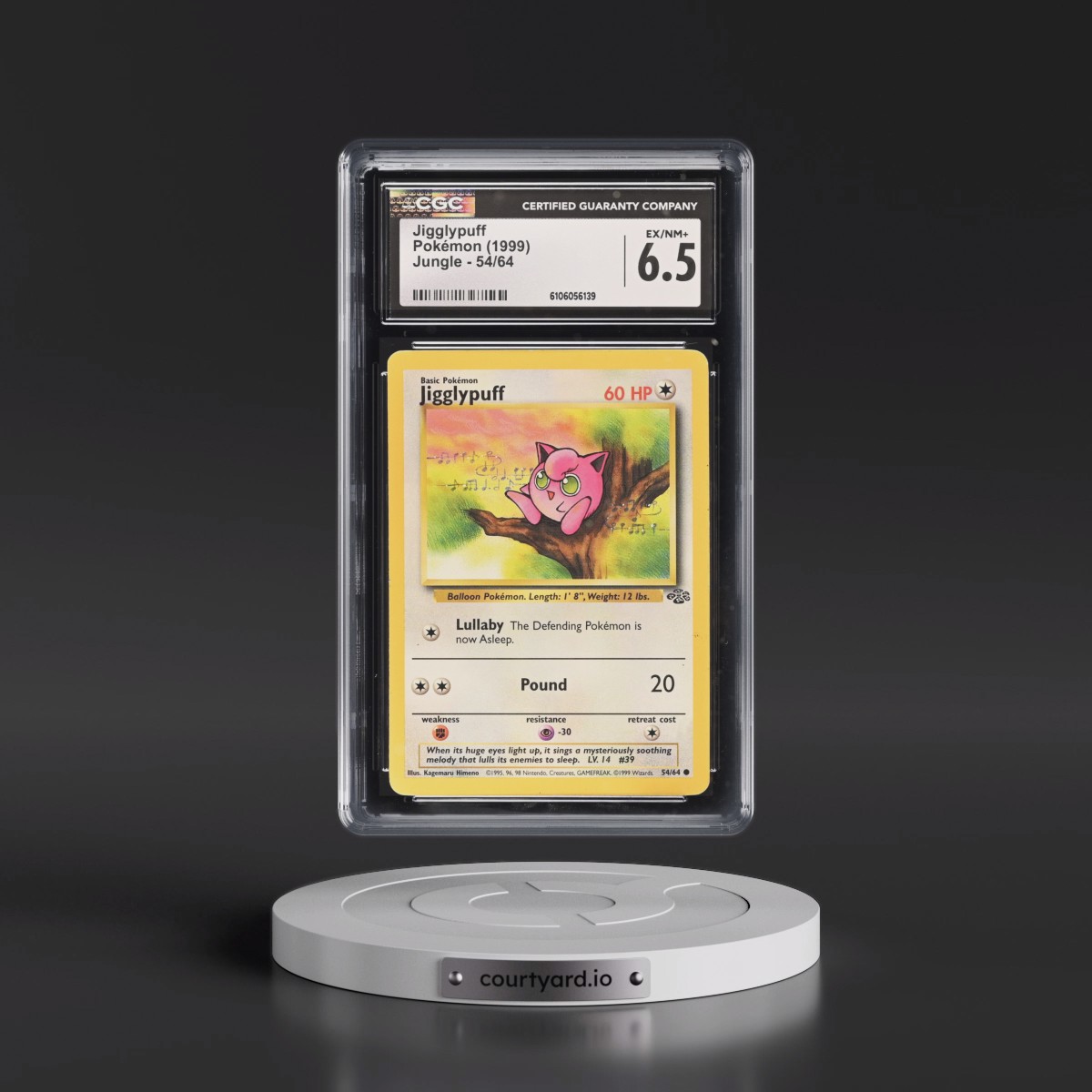1999 Jungle #54/64 Jigglypuff (CGC 6.5 EX-NM+)