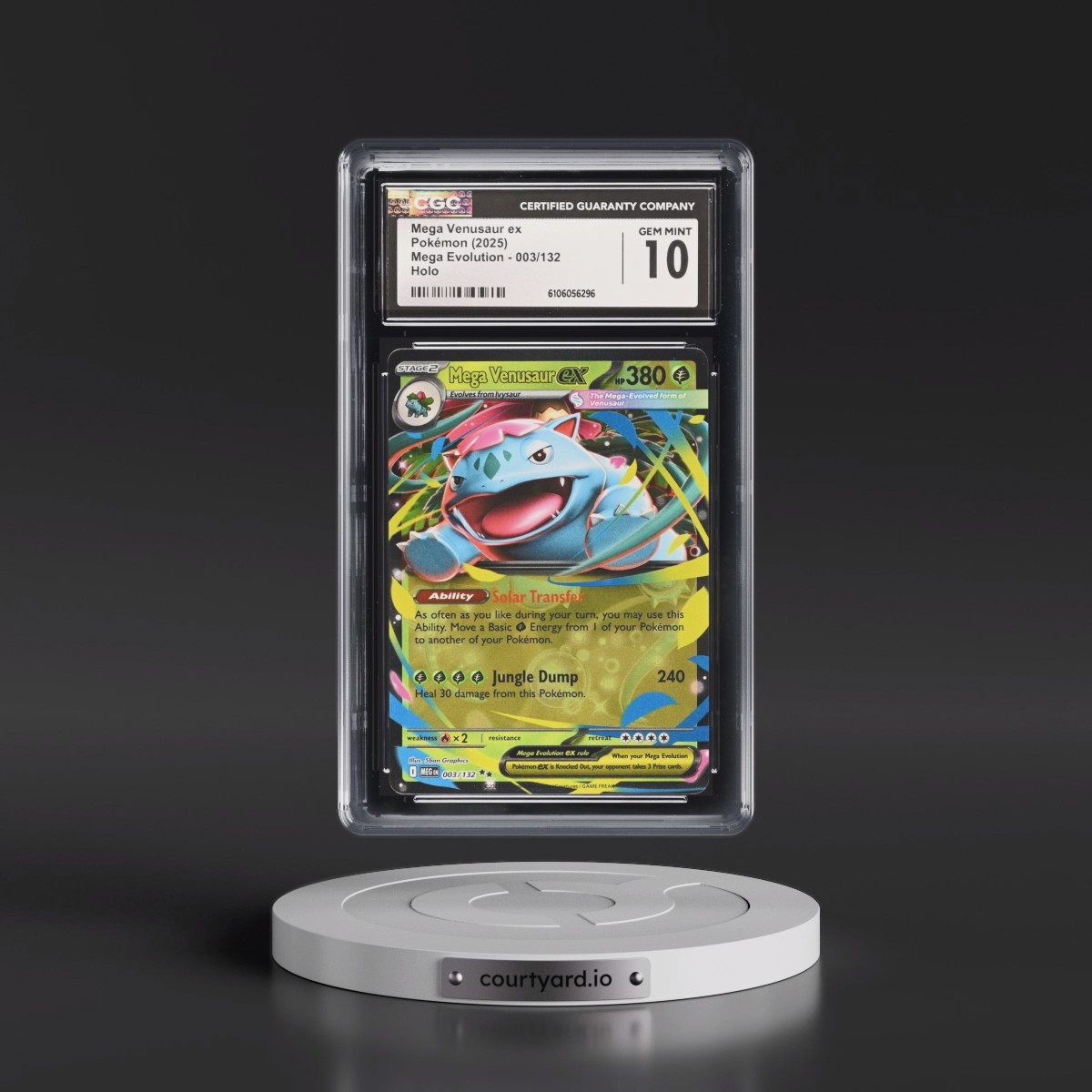 2025 Mega Evolution - MEG EN #003/132 Mega Venusaur ex - Holo (CGC 10 GEM MINT)