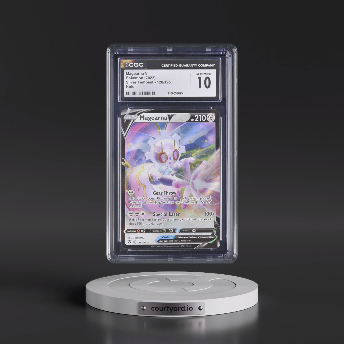 2022 Silver Tempest #128/195 Magearna V - Holo (CGC 10 GEM MINT)