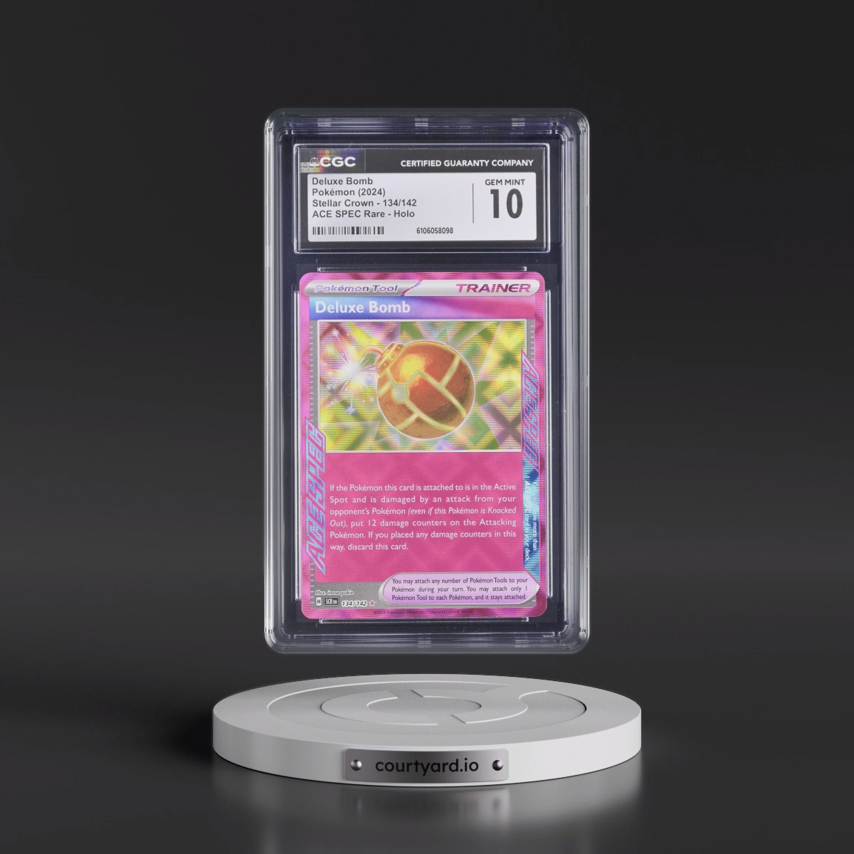 2024 Pokémon Scr EN-Stellar Crown #134 Deluxe Bomb (CGC 10 GEM MINT)