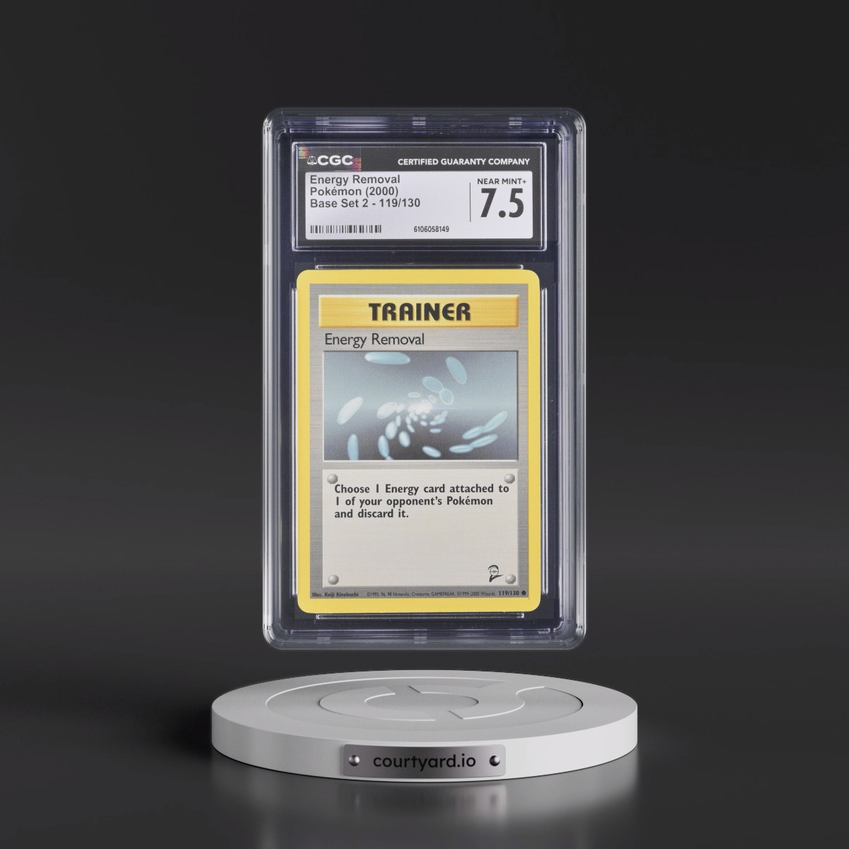 2000 Base Set 2 #119/130 Energy Removal (CGC 7.5 NM+)