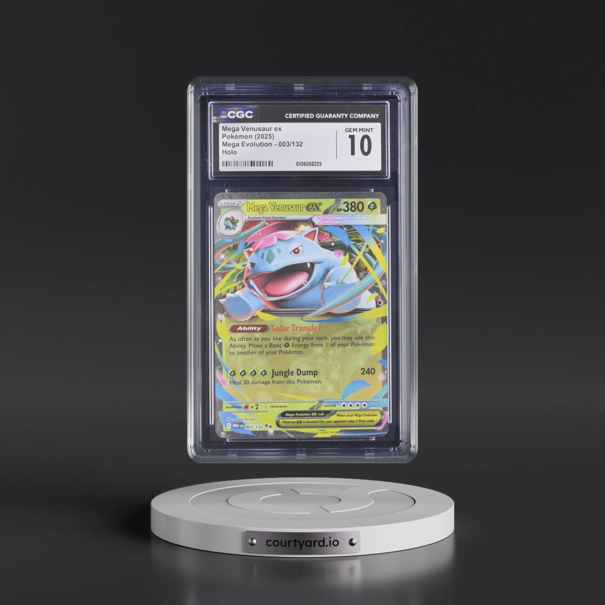 2025 Mega Evolution - MEG EN #003/132 Mega Venusaur ex - Holo (CGC 10 GEM MINT)