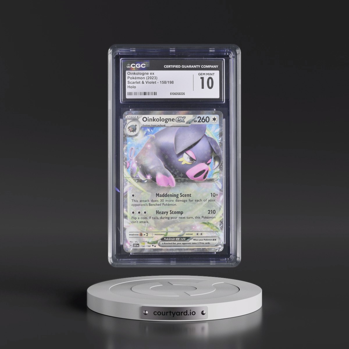 2023 Pokémon Svi EN-Scarlet & Violet #158 Oinkologne EX - Holo (CGC 10 GEM MINT)