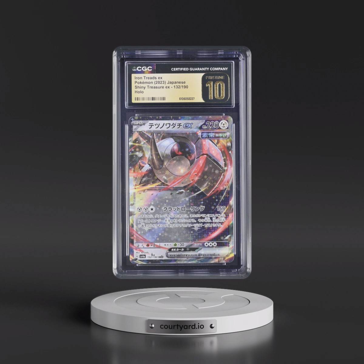 2023 Shiny Treasure ex #132/190 Iron Treads ex (CGC 10 PRISTINE)